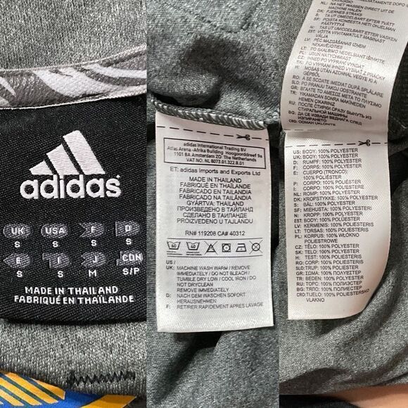 Adidas Heathered Gray Golden State Warriors Long Sleeve Top Small - Picture 6 of 7